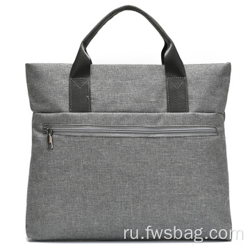 Пользовательский логотип Oxford Water Prostance Borkment Unisex Zipper Pocket Tote большой емкость для ноутбука Business Borming